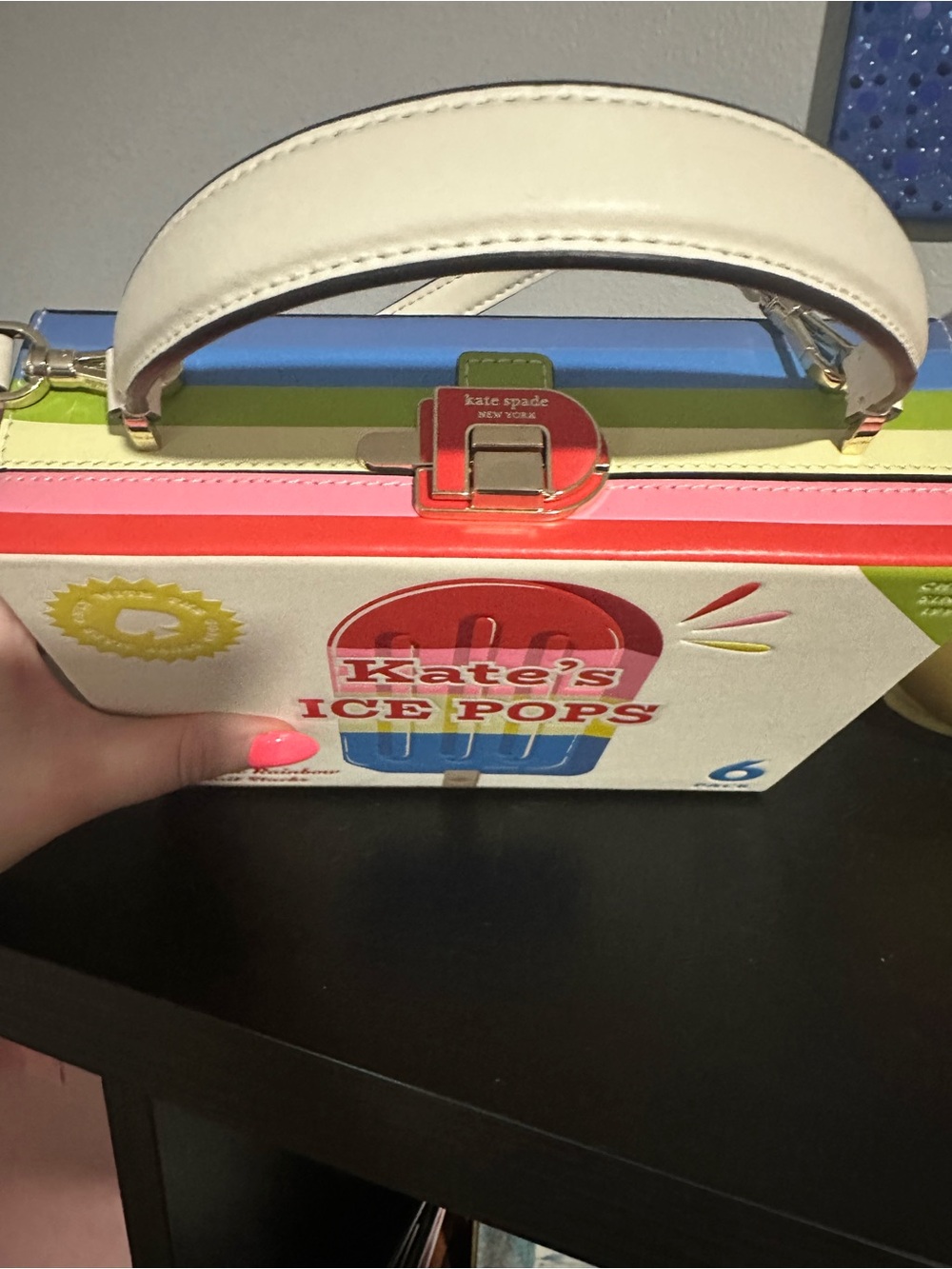 kate spade White Multi Ice Pops Crossbody Box Bag - Picture 2 of 5